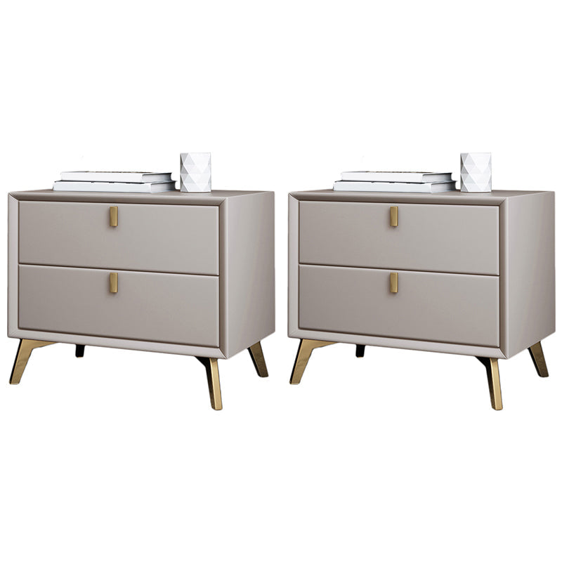 2 cajones Mesa de acento Nightsand Mesa nocturna contemporánea para el hogar