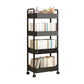 Scandinavian Plastic Bookshelf Open Back Standard Bookcase with Shelves