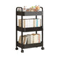 Scandinavian Plastic Bookshelf Open Back Standard Bookcase with Shelves