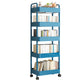 Scandinavian Plastic Bookshelf Open Back Standard Bookcase with Shelves