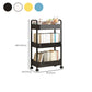 Scandinavian Plastic Bookshelf Open Back Standard Bookcase with Shelves