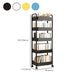 Scandinavian Plastic Bookshelf Open Back Standard Bookcase with Shelves