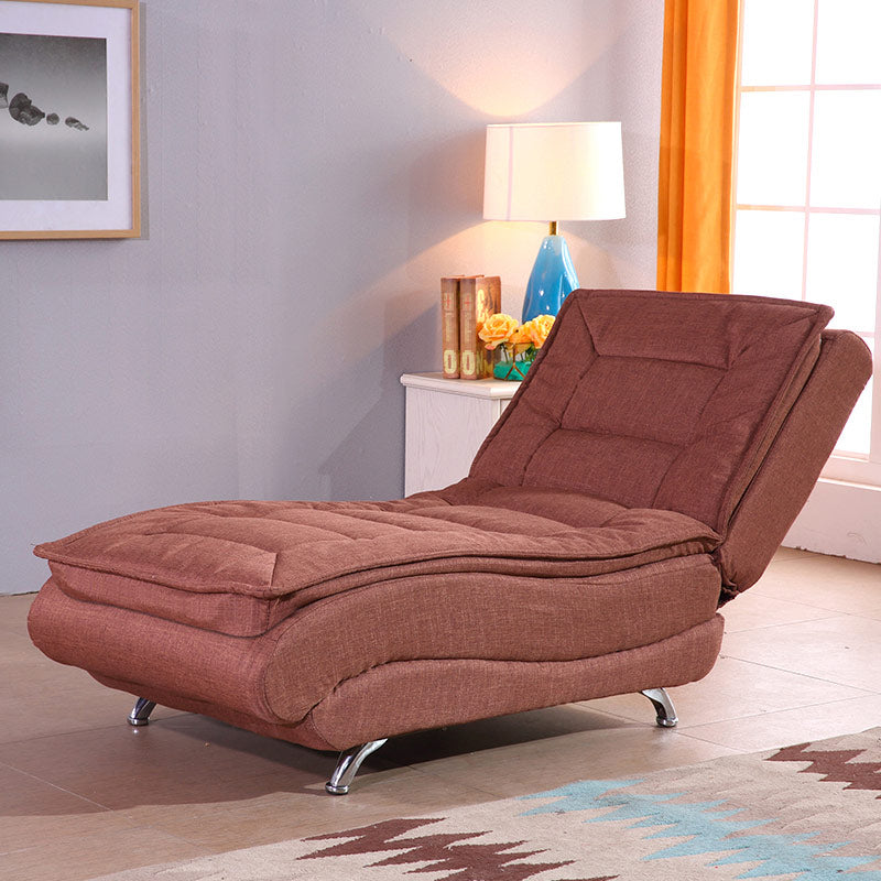 Contemporary Armless Reclining Accent Chair Fabric Chaise for Living Room Coffee Clearhalo 'Chairs & Seating' 'Chaise Lounge' 'chaise_lounge' 'furn' 'furn_chaise_lounge' 'Furniture' 'Living Room Furniture' 7377034
