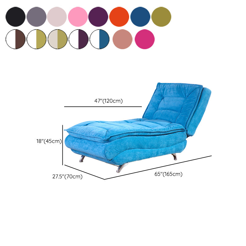 Contemporary Armless Reclining Accent Chair Fabric Chaise for Living Room Clearhalo 'Chairs & Seating' 'Chaise Lounge' 'chaise_lounge' 'furn' 'furn_chaise_lounge' 'Furniture' 'Living Room Furniture' 7377038
