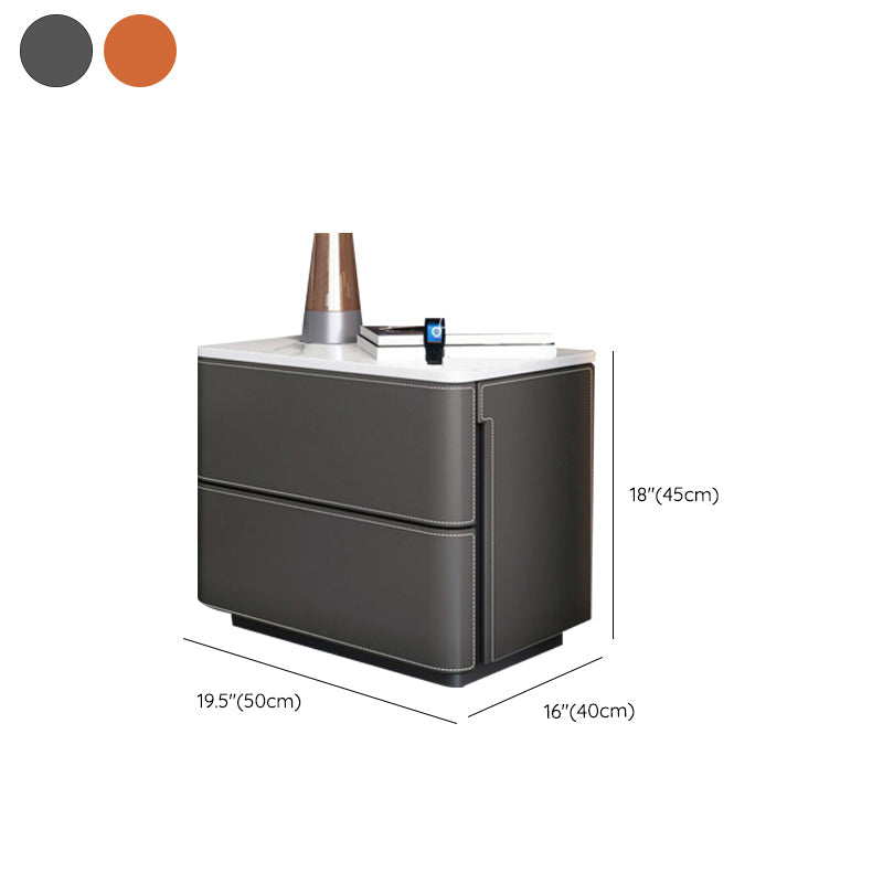 Table table de nuit à 2 tiroirs contemporains