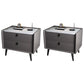 Deux tiroirs à accent contemporain table de chevet de table antique