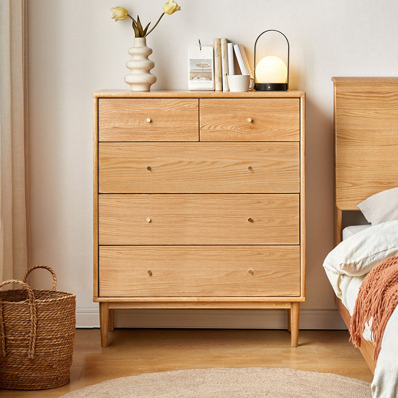 Cofre de soltera de almacenamiento de madera contemporánea de tocador vertical para casa