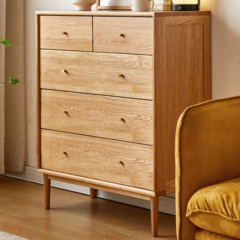 Cofre de soltera de almacenamiento de madera contemporánea de tocador vertical para casa