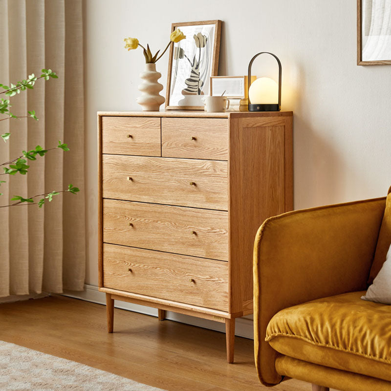 Cofre de soltera de almacenamiento de madera contemporánea de tocador vertical para casa