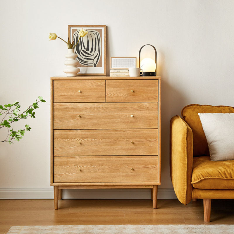 Cofre de soltera de almacenamiento de madera contemporánea de tocador vertical para casa