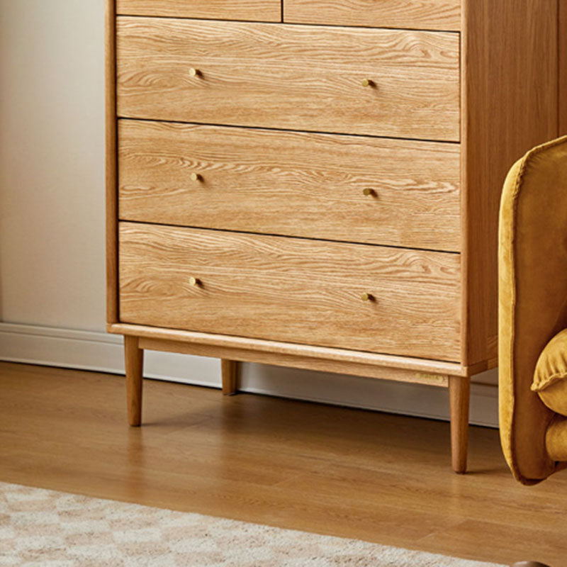 Cofre de soltera de almacenamiento de madera contemporánea de tocador vertical para casa