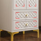 Engineered Wood Garderobe Cabinet Glam Style Soft Close Deuren Garderobe Closet in White