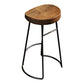 Juego de mesa de bar con base de caballete, mesa de bar y taburetes de madera maciza y metal, 1/3 piezas