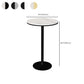 Modern Round Bar Table Set 1/3 Pcs Stone Top Bar Table and Metal Stools Clearhalo 'Bar Furniture' 'furn' 'furn_home_bar_bar_sets' 'Furniture' 'Home Bars & Bar Sets' 'home_bar_bar_sets' 'Kitchen & Dining Furniture' 7377374