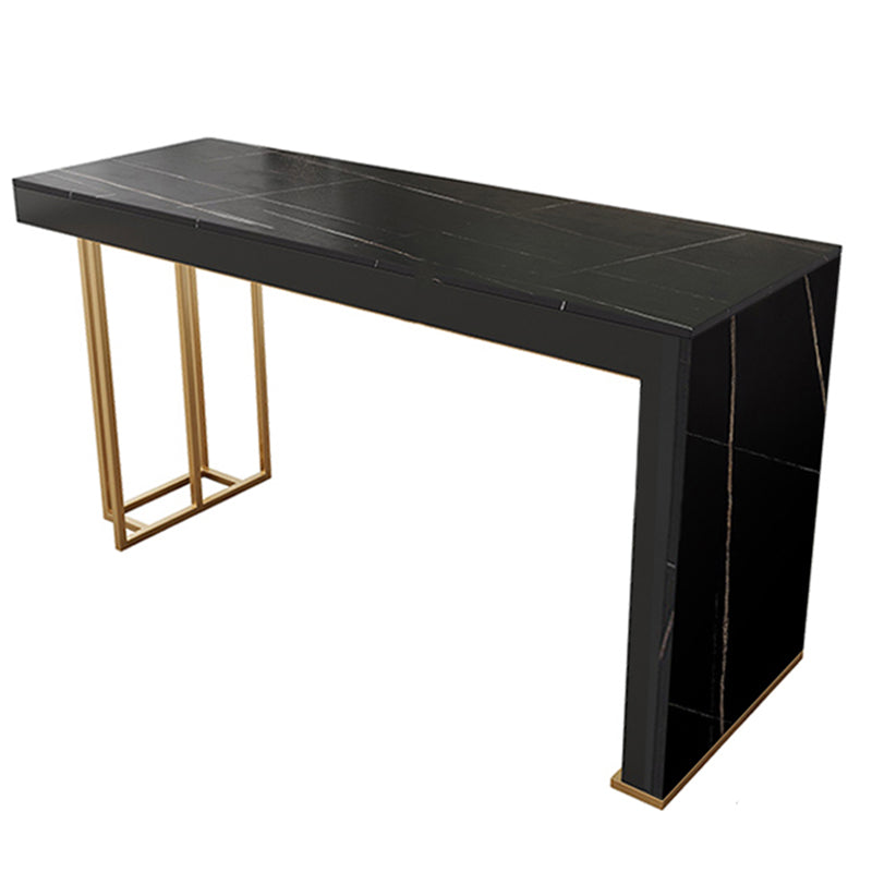Mesa de mostrador de piedra rectangular Glam, juego de mesa de Bar de 1/3 piezas para cafetería