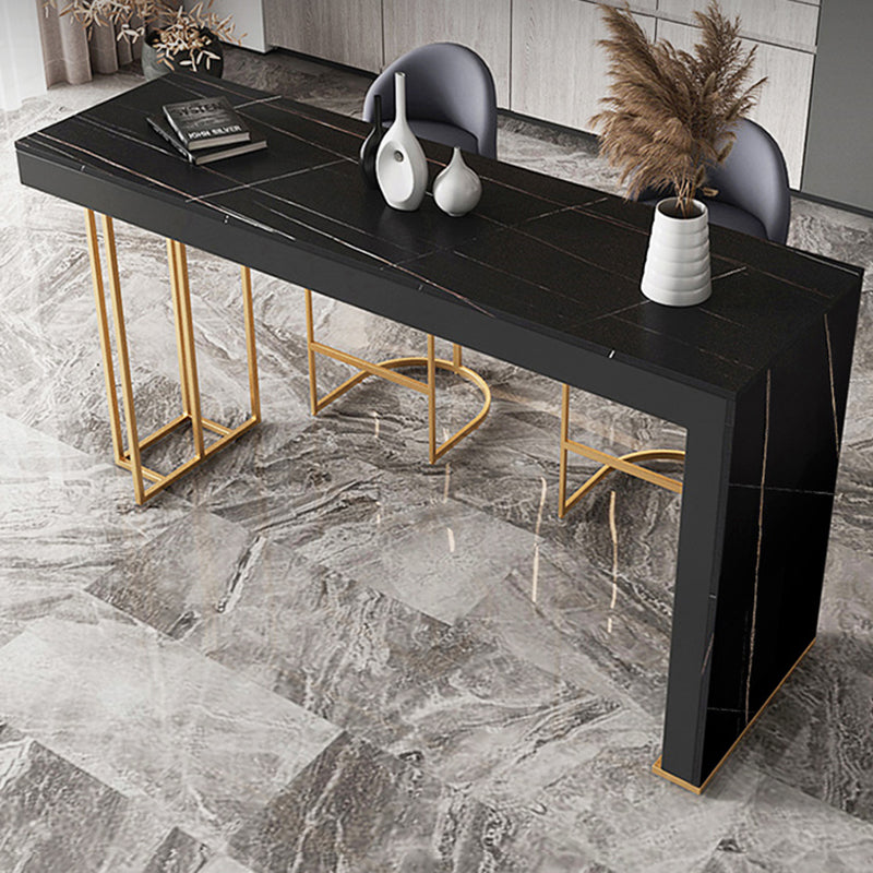 Mesa de mostrador de piedra rectangular Glam, juego de mesa de Bar de 1/3 piezas para cafetería