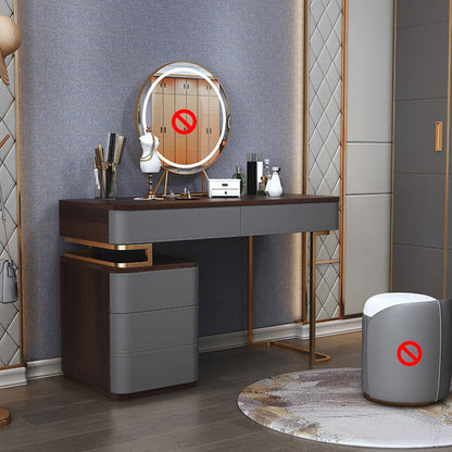 Tocador glamoroso con 5 cajones tocador de madera maciza tocador