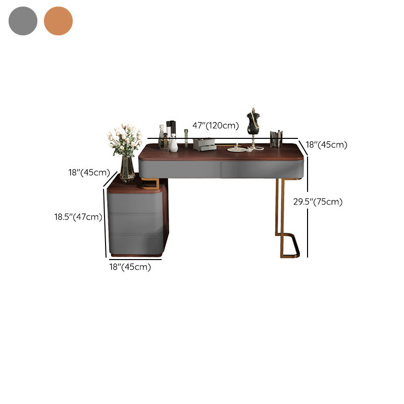 Tocador glamoroso con 5 cajones tocador de madera maciza tocador