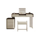 Modern Bedroom Makeup Vanity Desk Faux Leather Vanity Dressing Table
