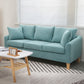68.1" Wide Slipcovered Linen Sofa 3-Seater Loose Back Square Arm Sofa Mint Green Linen Blend Clearhalo 'furn' 'furn_sofas' 'Furniture' 'Living Room Furniture' 'Sofa' 'sofas' 7377611