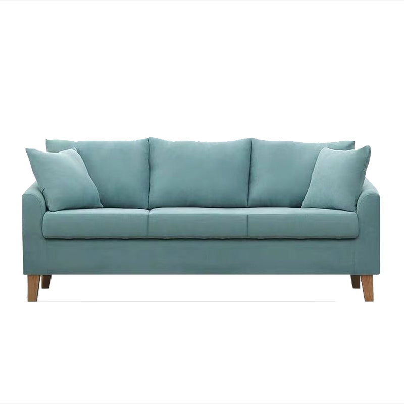 68.1" Wide Slipcovered Linen Sofa 3-Seater Loose Back Square Arm Sofa Clearhalo 'furn' 'furn_sofas' 'Furniture' 'Living Room Furniture' 'Sofa' 'sofas' 7377618
