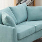 68.1" Wide Slipcovered Linen Sofa 3-Seater Loose Back Square Arm Sofa Clearhalo 'furn' 'furn_sofas' 'Furniture' 'Living Room Furniture' 'Sofa' 'sofas' 7377621