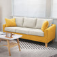 68.1" Wide Slipcovered Linen Sofa 3-Seater Loose Back Square Arm Sofa Beige Yellow Linen Blend Clearhalo 'furn' 'furn_sofas' 'Furniture' 'Living Room Furniture' 'Sofa' 'sofas' 7377623