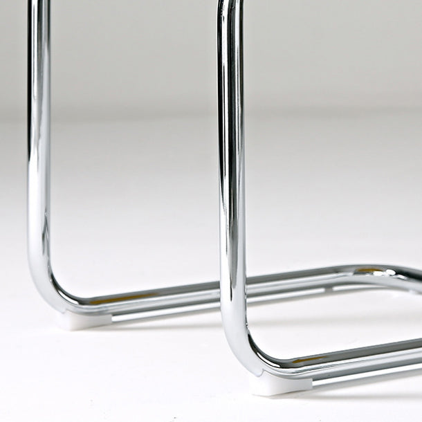 Sedia laterale in stile moderno in vetro sedia da pranzo inoltre a bracciole per cucina