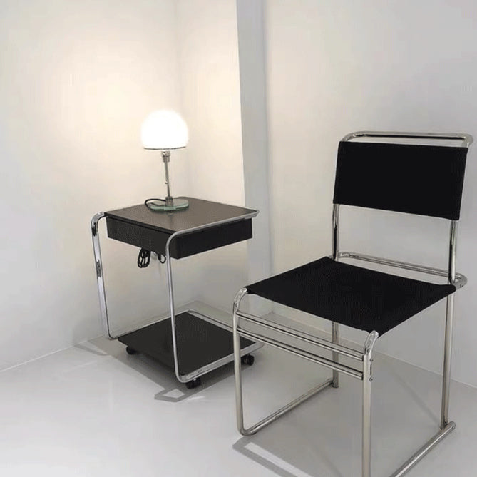 Sedia laterale in stile moderno in vetro sedia da pranzo inoltre a bracciole per cucina