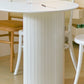 White Dinette Table with Pine Wood Base Modern Free Form Dining Table Clearhalo 'Dining Tables & Seating' 'Dining Tables' 'dining_table' 'furn' 'furn_dining_table' 'Furniture' 'Kitchen & Dining Furniture' 7378385