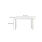 White Dinette Table with Pine Wood Base Modern Free Form Dining Table Clearhalo 'Dining Tables & Seating' 'Dining Tables' 'dining_table' 'furn' 'furn_dining_table' 'Furniture' 'Kitchen & Dining Furniture' 7378390