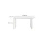 White Dinette Table with Pine Wood Base Modern Free Form Dining Table Clearhalo 'Dining Tables & Seating' 'Dining Tables' 'dining_table' 'furn' 'furn_dining_table' 'Furniture' 'Kitchen & Dining Furniture' 7378391