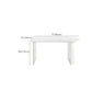White Dinette Table with Pine Wood Base Modern Free Form Dining Table Clearhalo 'Dining Tables & Seating' 'Dining Tables' 'dining_table' 'furn' 'furn_dining_table' 'Furniture' 'Kitchen & Dining Furniture' 7378392