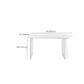 White Dinette Table with Pine Wood Base Modern Free Form Dining Table Clearhalo 'Dining Tables & Seating' 'Dining Tables' 'dining_table' 'furn' 'furn_dining_table' 'Furniture' 'Kitchen & Dining Furniture' 7378393