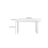 White Dinette Table with Pine Wood Base Modern Free Form Dining Table Clearhalo 'Dining Tables & Seating' 'Dining Tables' 'dining_table' 'furn' 'furn_dining_table' 'Furniture' 'Kitchen & Dining Furniture' 7378393