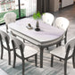 Modern Scalable Stone Dining Table Rubber Base for Dining Room