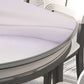 Modern Scalable Stone Dining Table Rubber Base for Dining Room