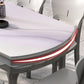 Modern Scalable Stone Dining Table Rubber Base for Dining Room