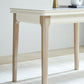 Table à manger évolutive en pierre moderne, pieds en bois pour salle à manger