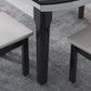 Foldable Dinette Table with Wood Base Modern Stone Top Dining Table Clearhalo 'Dining Tables & Seating' 'Dining Tables' 'dining_table' 'furn' 'furn_dining_table' 'Furniture' 'Kitchen & Dining Furniture' 7378439