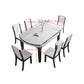 Foldable Dinette Table with Wood Base Modern Stone Top Dining Table Clearhalo 'Dining Tables & Seating' 'Dining Tables' 'dining_table' 'furn' 'furn_dining_table' 'Furniture' 'Kitchen & Dining Furniture' 7378443