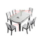 Foldable Dinette Table with Wood Base Modern Stone Top Dining Table Clearhalo 'Dining Tables & Seating' 'Dining Tables' 'dining_table' 'furn' 'furn_dining_table' 'Furniture' 'Kitchen & Dining Furniture' 7378445