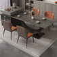 Rectangle Dining Room Table Contemporary Dinner Room Kitchen Table Gray Without Chairs Clearhalo 'Dining Tables & Seating' 'Dining Tables' 'dining_table' 'furn' 'furn_dining_table' 'Furniture' 'Kitchen & Dining Furniture' 7378448