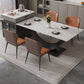 Rectangle Dining Room Table Contemporary Dinner Room Kitchen Table Clearhalo 'Dining Tables & Seating' 'Dining Tables' 'dining_table' 'furn' 'furn_dining_table' 'Furniture' 'Kitchen & Dining Furniture' 7378453