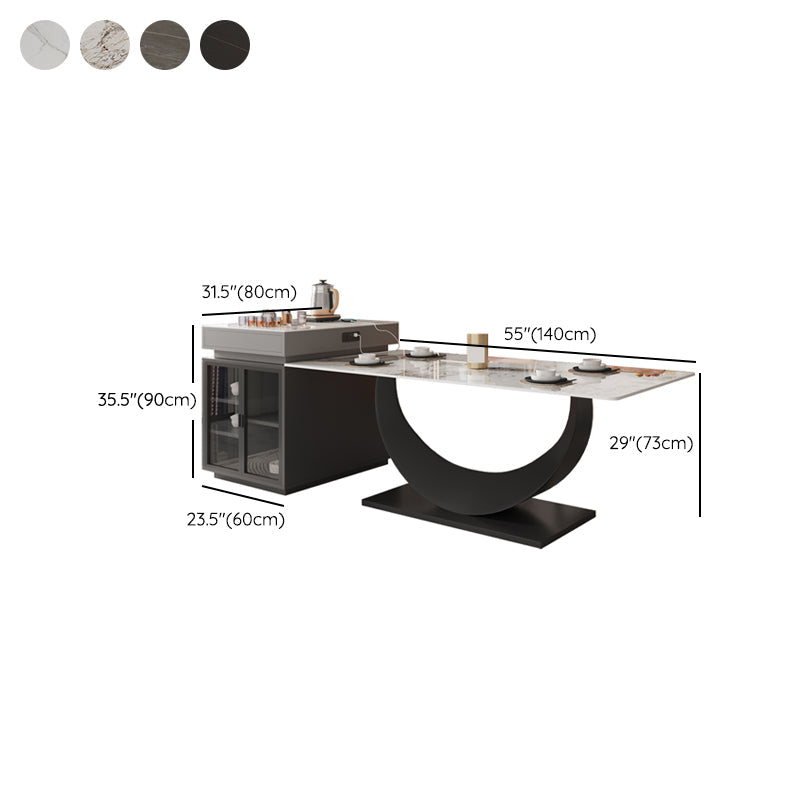 Rectangle Dining Room Table Contemporary Dinner Room Kitchen Table Clearhalo 'Dining Tables & Seating' 'Dining Tables' 'dining_table' 'furn' 'furn_dining_table' 'Furniture' 'Kitchen & Dining Furniture' 7378461