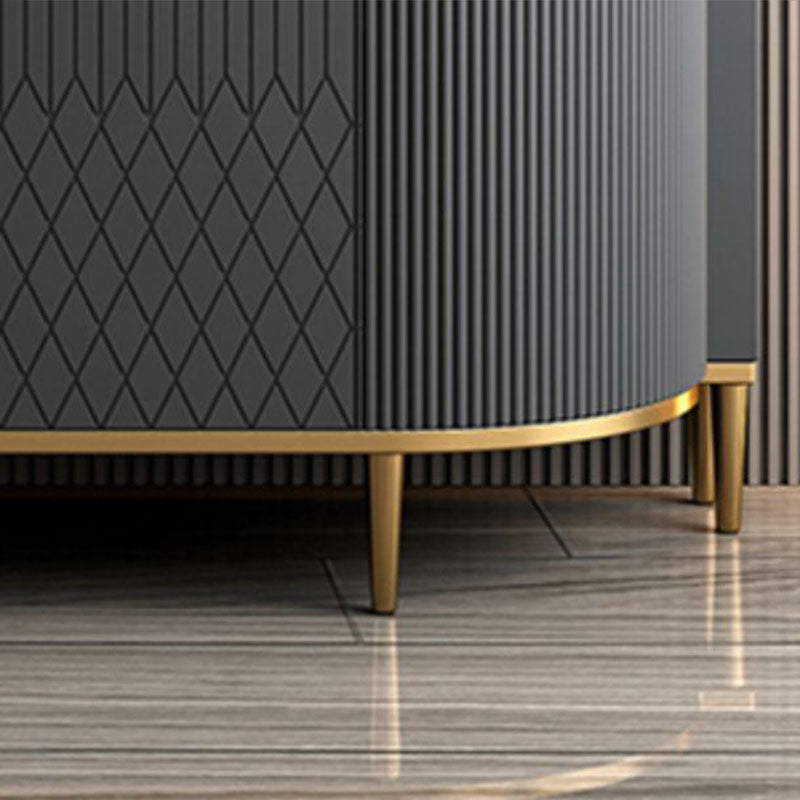 Credenza da pranzo a buffet in legno ingegnerizzato ingegnerizzato contemporaneo