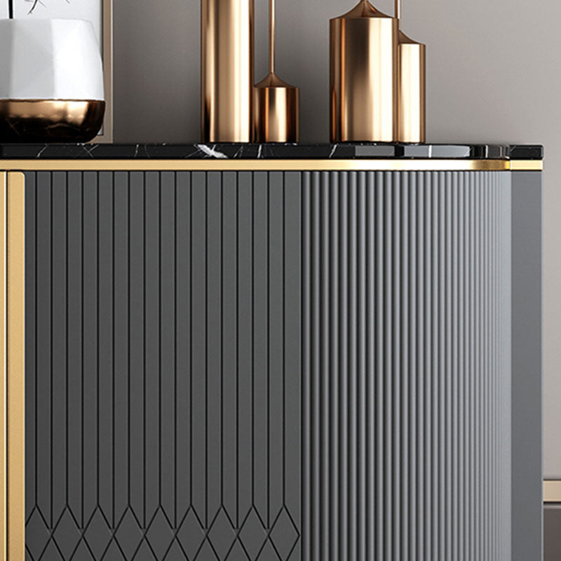 Credenza da pranzo a buffet in legno ingegnerizzato ingegnerizzato contemporaneo