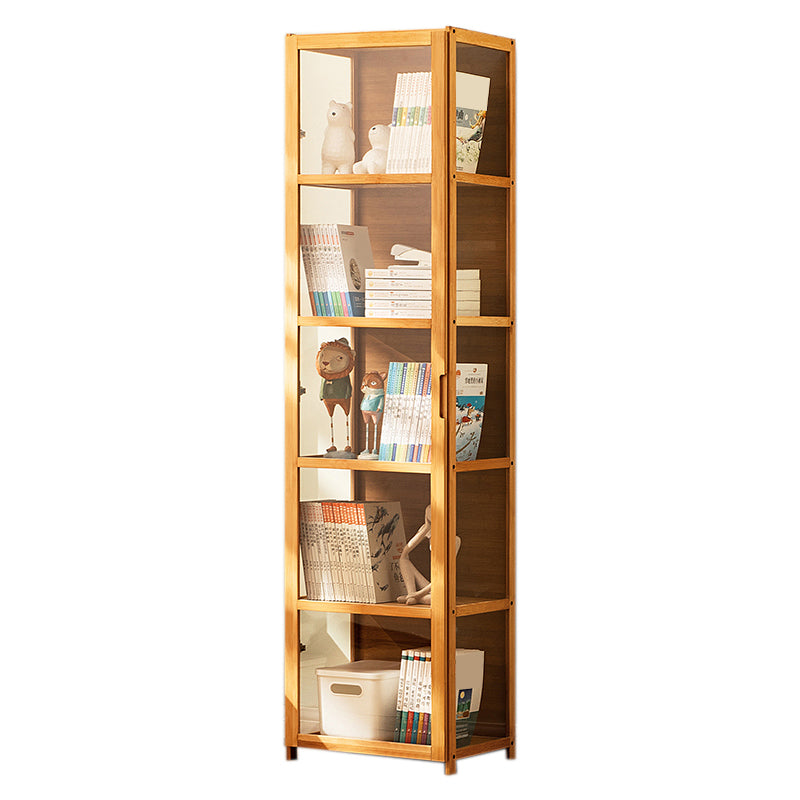Modern Natural Cabinet, Rectangle Standard Accent Cabinet with Shelves