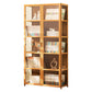 Modern Natural Cabinet, Rectangle Standard Accent Cabinet with Shelves