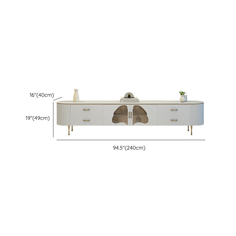 Contemporary TV Media Console Stone TV Console for Living Room Clearhalo 'furn' 'furn_tv_stands_entertainment_centers' 'Furniture' 'Living Room Furniture' 'TV Stands & Entertainment Centers' 'TV Stands & Media Storage Furniture' 'tv_stands_entertainment_centers' 7379301